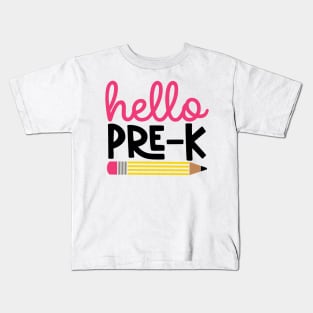 Hello Pre-K Back to School Kids Kids T-Shirt